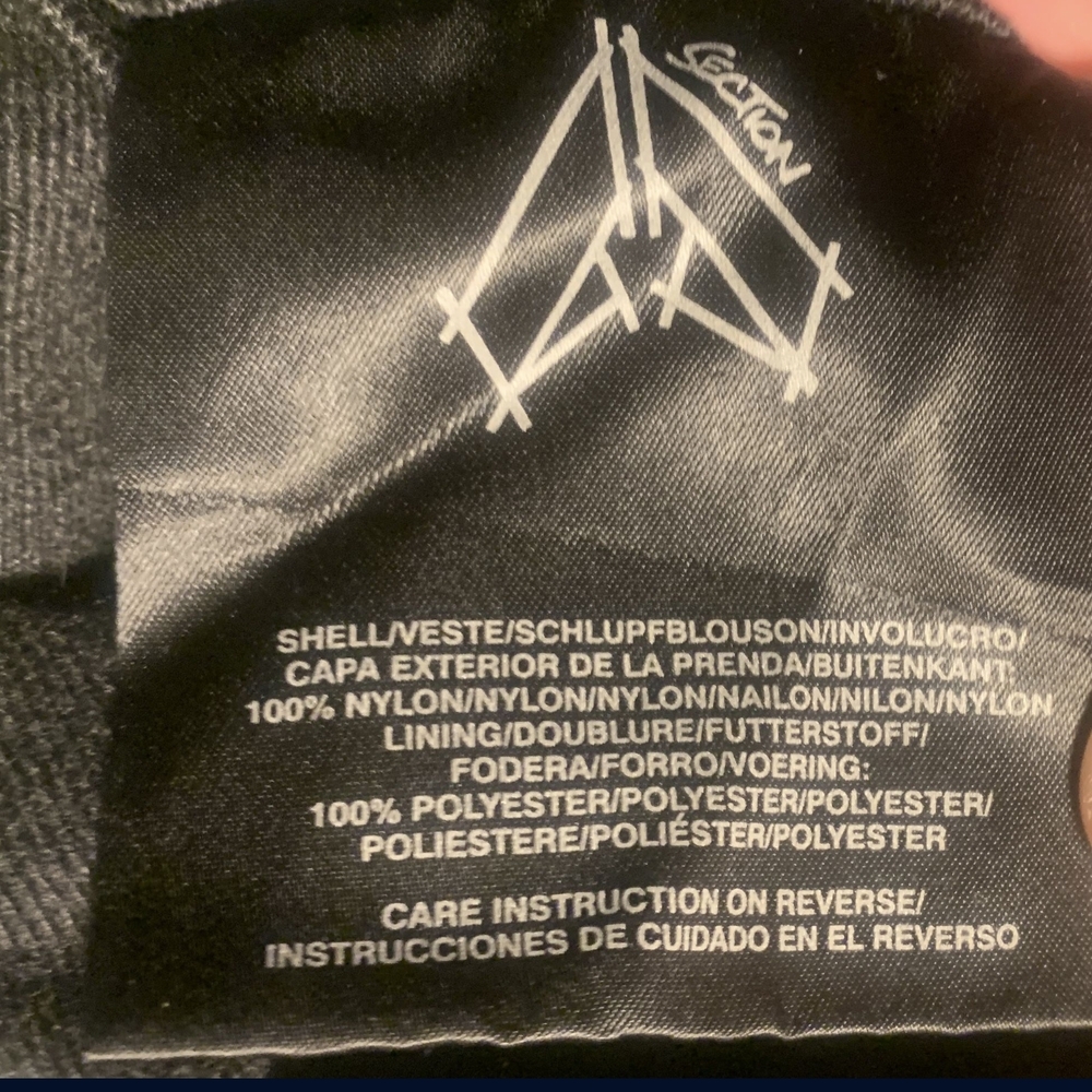 SECTION Black Snowboard Ski Pants|Size L |Waterproof Cargo|Streetwear Snow Gear - Picture 8 of 9